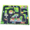 COIL Mata edukacyjna piankowa duża puzzle miasto ulice składana dla dzieci i niemowląt