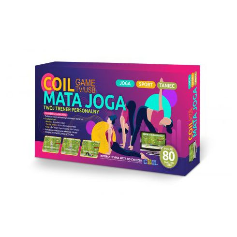 COIL Mata sport Joga muzyczna podwójna gra taneczna dla dzieci WIFI 32BIT 7w1 TV różowa