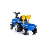 COIL Jeździk pchacz chodzik traktor New Holland z przyczepką dla dzieci niebieski COIL Jeździk pchacz chodzik traktor New Holland z przyczepką dla dzieci niebieski