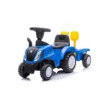 COIL Jeździk pchacz chodzik traktor New Holland z przyczepką dla dzieci niebieski COIL Jeździk pchacz chodzik traktor New Holland z przyczepką dla dzieci niebieski