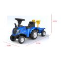 COIL Jeździk pchacz chodzik traktor New Holland z przyczepką dla dzieci niebieski