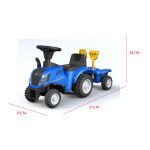 COIL Jeździk pchacz chodzik traktor New Holland z przyczepką dla dzieci niebieski COIL Jeździk pchacz chodzik traktor New Holland z przyczepką dla dzieci niebieski