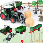 COIL Zestaw figurki farma zwierząt dla dzieci zabawka duże gospodarstwo + traktor 45 elementów COIL Zestaw figurki farma zwierząt dla dzieci zabawka duże gospodarstwo + traktor 45 elementów
