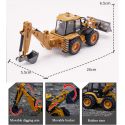 COIL Koparka ładowarka budowlana metalowa skala 1:50