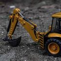 COIL Koparka ładowarka budowlana metalowa skala 1:50
