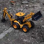 COIL Koparka ładowarka budowlana metalowa skala 1:50 COIL Koparka ładowarka budowlana metalowa skala 1:50