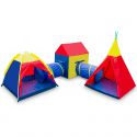 COIL Namiot dla dzieci domek Tipi do domu ogrodu wigwam + tunel zestaw 5w1