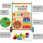 COIL Chodzik pchacz interaktywny dla dzieci jeździk edukacyjny 2w1 sorter różowy COIL Chodzik pchacz interaktywny dla dzieci jeździk edukacyjny 2w1 sorter różowy