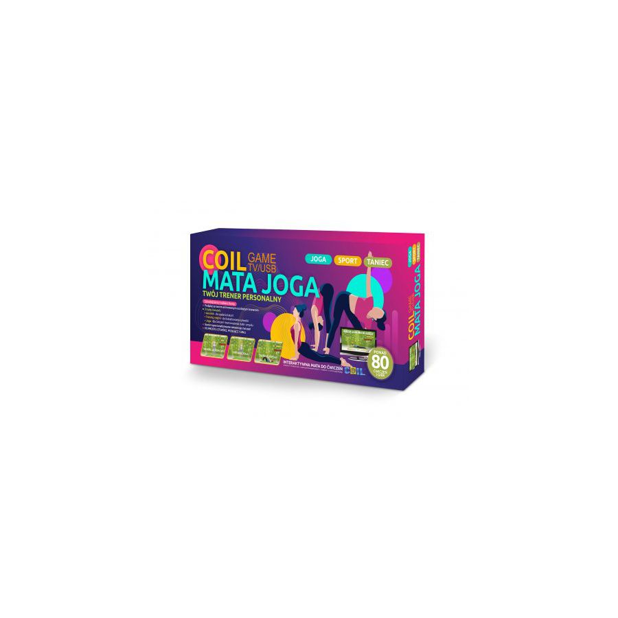 COIL Mata sport Joga muzyczna podwójna gra taneczna dla dzieci WIFI 32BIT 7w1 TV różowa