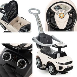 COIL Jeździk pchacz chodzi 3w1 autko dla dzieci duży samochód auto klakson muzyka biały