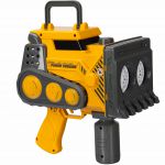 COIL Pistolet do baniek mydlanych + płyn bańki mydlane automat mega koparka żółta COIL Pistolet do baniek mydlanych + płyn bańki mydlane automat mega koparka żółta