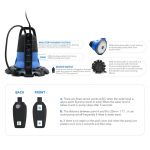 COIL Pompa drenażowa do basenu 200W 5500l/h max unoszenie 4.5m max COIL Pompa drenażowa do basenu 200W 5500l/h max unoszenie 4.5m max