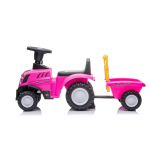 COIL Jeździk pchacz chodzik traktor New Holland z przyczepką dla dzieci różowy COIL Jeździk pchacz chodzik traktor New Holland z przyczepką dla dzieci różowy