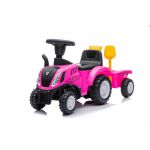 COIL Jeździk pchacz chodzik traktor New Holland z przyczepką dla dzieci różowy COIL Jeździk pchacz chodzik traktor New Holland z przyczepką dla dzieci różowy