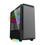 COIL Obudowa tower ATX MIDI USB 3.0 PC komputerowa ARGB czarna gaming szkło okno LED Paladin T801
