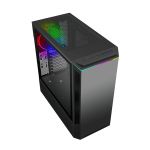 COIL Obudowa tower ATX MIDI USB 3.0 PC komputerowa ARGB czarna gaming szkło okno LED Paladin T801