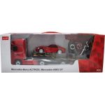 COIL Zdalnie sterowany samochód auto RC pilot duży zestaw 2 auta Mercedes Actros z lawetą 1:24 RTR czerwony COIL Zdalnie sterowany samochód auto RC pilot duży zestaw 2 auta Mercedes Actros z lawetą 1:24 RTR czerwony