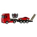 COIL Zdalnie sterowany samochód auto RC pilot duży zestaw 2 auta Mercedes Actros z lawetą 1:24 RTR czerwony