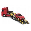 COIL Zdalnie sterowany samochód auto RC pilot duży zestaw 2 auta Mercedes Actros z lawetą 1:24 RTR czerwony