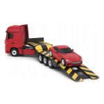 COIL Zdalnie sterowany samochód auto RC pilot duży zestaw 2 auta Mercedes Actros z lawetą 1:24 RTR czerwony COIL Zdalnie sterowany samochód auto RC pilot duży zestaw 2 auta Mercedes Actros z lawetą 1:24 RTR czerwony