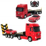 COIL Zdalnie sterowany samochód auto RC pilot duży zestaw 2 auta Mercedes Actros z lawetą 1:24 RTR czerwony COIL Zdalnie sterowany samochód auto RC pilot duży zestaw 2 auta Mercedes Actros z lawetą 1:24 RTR czerwony