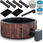 COIL SPA dmuchana wanna ogrodowa basen z hydromasażem 6 osób 2024 rustykalny COIL SPA dmuchana wanna ogrodowa basen z hydromasażem 6 osób 2024 rustykalny