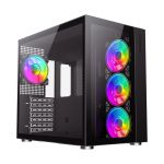 COIL Obudowa tower ATX MIDI USB 3.0 PC Komputerowa gaming szkło czarna INFINITY