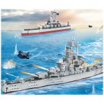 COIL Klocki konstrukcyjne zestaw mega 1068 elementów statek wojenny armia Battle Ship COIL Klocki konstrukcyjne zestaw mega 1068 elementów statek wojenny armia Battle Ship