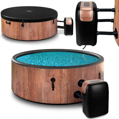 COIL SPA dmuchana wanna ogrodowa basen z hydromasażem dla 4 osób 2025 dąb COIL SPA dmuchana wanna ogrodowa basen z hydromasażem dla 4 osób 2025 dąb