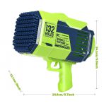 COIL Pistolet do baniek mydlanych + płyn bańki mydlane automat 132 Bazooka zielony COIL Pistolet do baniek mydlanych + płyn bańki mydlane automat 132 Bazooka zielony