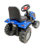 COIL Traktor na pedały z przyczepą ogromny traktorek duży dla dzieci jeździk 143cm niebieski COIL Traktor na pedały z przyczepą ogromny traktorek duży dla dzieci jeździk 143cm niebieski