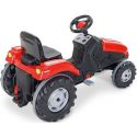 COIL Traktor na pedały z przyczepą ogromny traktorek duży dla dzieci jeździk 115cm czerwony