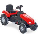 COIL Traktor na pedały z przyczepą ogromny traktorek duży dla dzieci jeździk 115cm czerwony