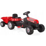 COIL Traktor na pedały z przyczepą ogromny traktorek duży dla dzieci jeździk 115cm czerwony COIL Traktor na pedały z przyczepą ogromny traktorek duży dla dzieci jeździk 115cm czerwony