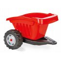 COIL Traktor na pedały z przyczepą ogromny traktorek duży dla dzieci jeździk 115cm czerwony