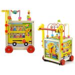 COIL Pchacz chodzik edukacyjny drewniany 5w1 kostka sorter dla dzieci panel COIL Pchacz chodzik edukacyjny drewniany 5w1 kostka sorter dla dzieci panel