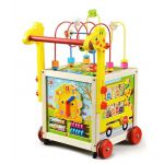 COIL Pchacz chodzik edukacyjny drewniany 5w1 kostka sorter dla dzieci panel COIL Pchacz chodzik edukacyjny drewniany 5w1 kostka sorter dla dzieci panel