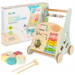 COIL Chodzik pchacz interaktywny dla dzieci jeździk edukacyjny 2w1 sorter pastelowy COIL Chodzik pchacz interaktywny dla dzieci jeździk edukacyjny 2w1 sorter pastelowy
