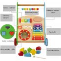 COIL Chodzik pchacz interaktywny dla dzieci jeździk edukacyjny 2w1 sorter pastelowy