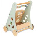 COIL Chodzik pchacz interaktywny dla dzieci jeździk edukacyjny 2w1 sorter pastelowy