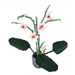 COIL Klocki konstrukcyjne zestaw kwiaty kwiat orchidea w doniczce 728 el.