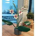 COIL Klocki konstrukcyjne zestaw kwiaty kwiat orchidea w doniczce 728 el.