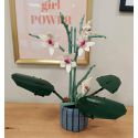 COIL Klocki konstrukcyjne zestaw kwiaty kwiat orchidea w doniczce 728 el.