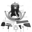 COIL Odkurzacz basenowy do basenu oczka wodnego do czyszczenia basenów 1600W ręczny 3w1