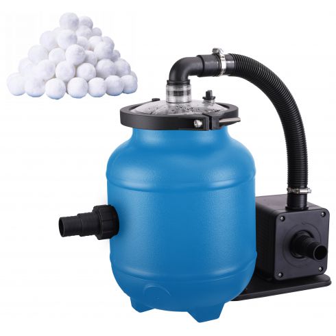 COIL Pompa piaskowa do basenu 100W. wydajność 4000l/h + 320g kulek filtracyjnych Aqualoon COIL Pompa piaskowa do basenu 100W. wydajność 4000l/h + 320g kulek filtracyjnych Aqualoon