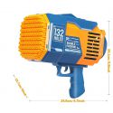 COIL Pistolet do baniek mydlanych + płyn bańki mydlane automat 132 Bazooka niebieski