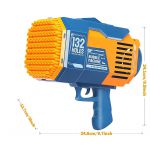 COIL Pistolet do baniek mydlanych + płyn bańki mydlane automat 132 Bazooka niebieski COIL Pistolet do baniek mydlanych + płyn bańki mydlane automat 132 Bazooka niebieski