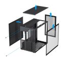 COIL Obudowa tower ATX MIDI USB 3.0 PC Komputerowa gaming szkło czarna INFINITY