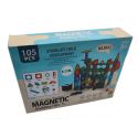 COIL Klocki magnetyczne konstrukcyjne edukacyjne duże 105 el. 3D tor dla dzieci