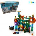 COIL Klocki magnetyczne konstrukcyjne edukacyjne duże 105 el. 3D tor dla dzieci